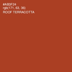 #AB3F24 - Roof Terracotta Color Image